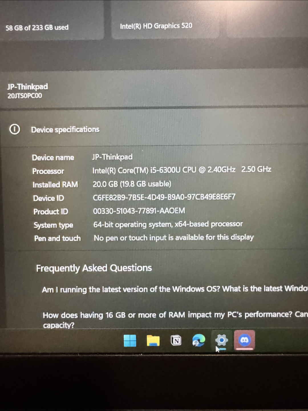 Lenovo Thinkpad T470s i5 20GB RAM Laptop (Double Battery) - photo 4