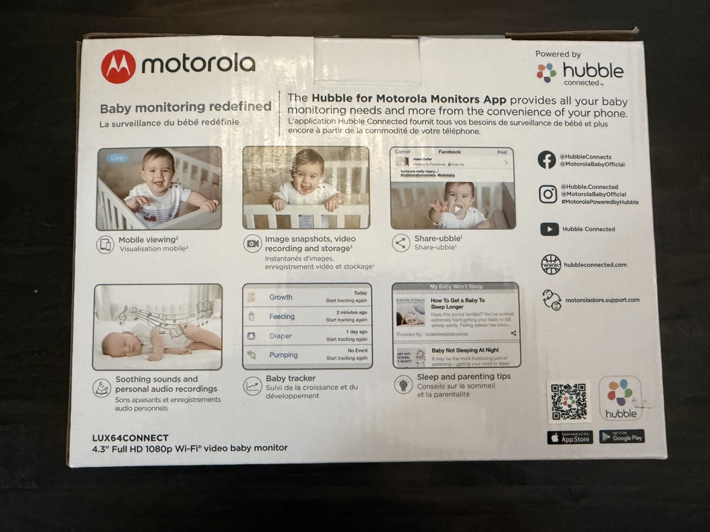 Motorola LUX64CONNECT 4.3" Video Baby Monitor - photo 2