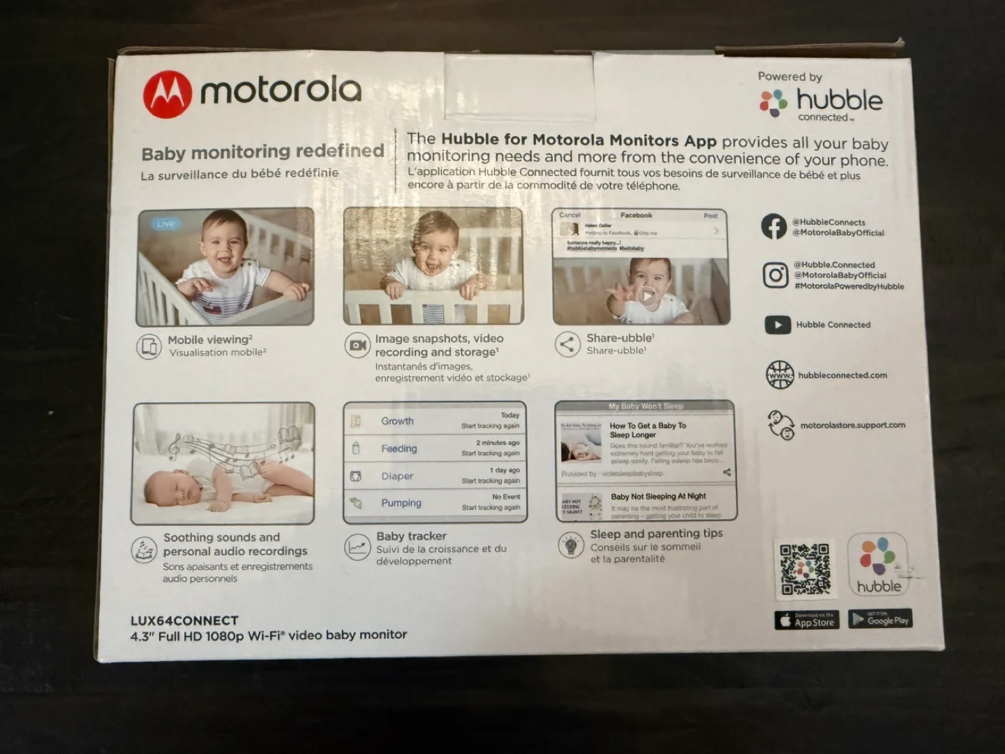 Motorola LUX64CONNECT 4.3" Video Baby Monitor image indicator(2)