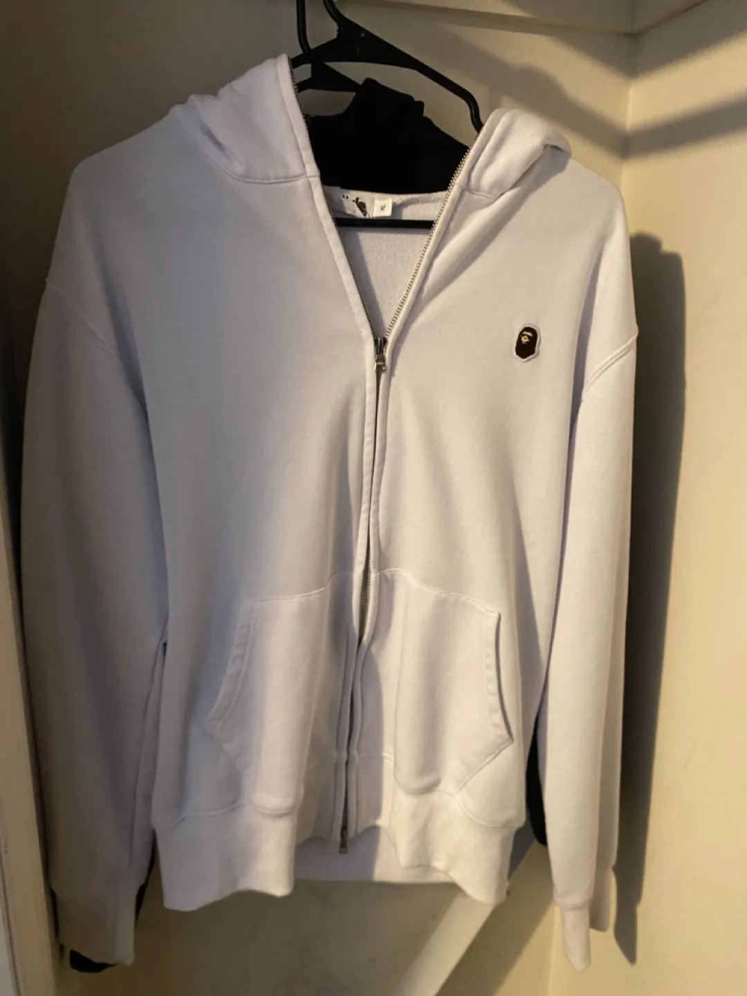 BAPE Full Zip Hoodie - White, XL asian size thumbnail