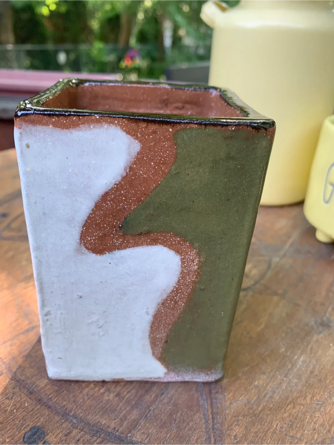 Unique Handmade Terra Cotta Planter/Vase image indicator(4)