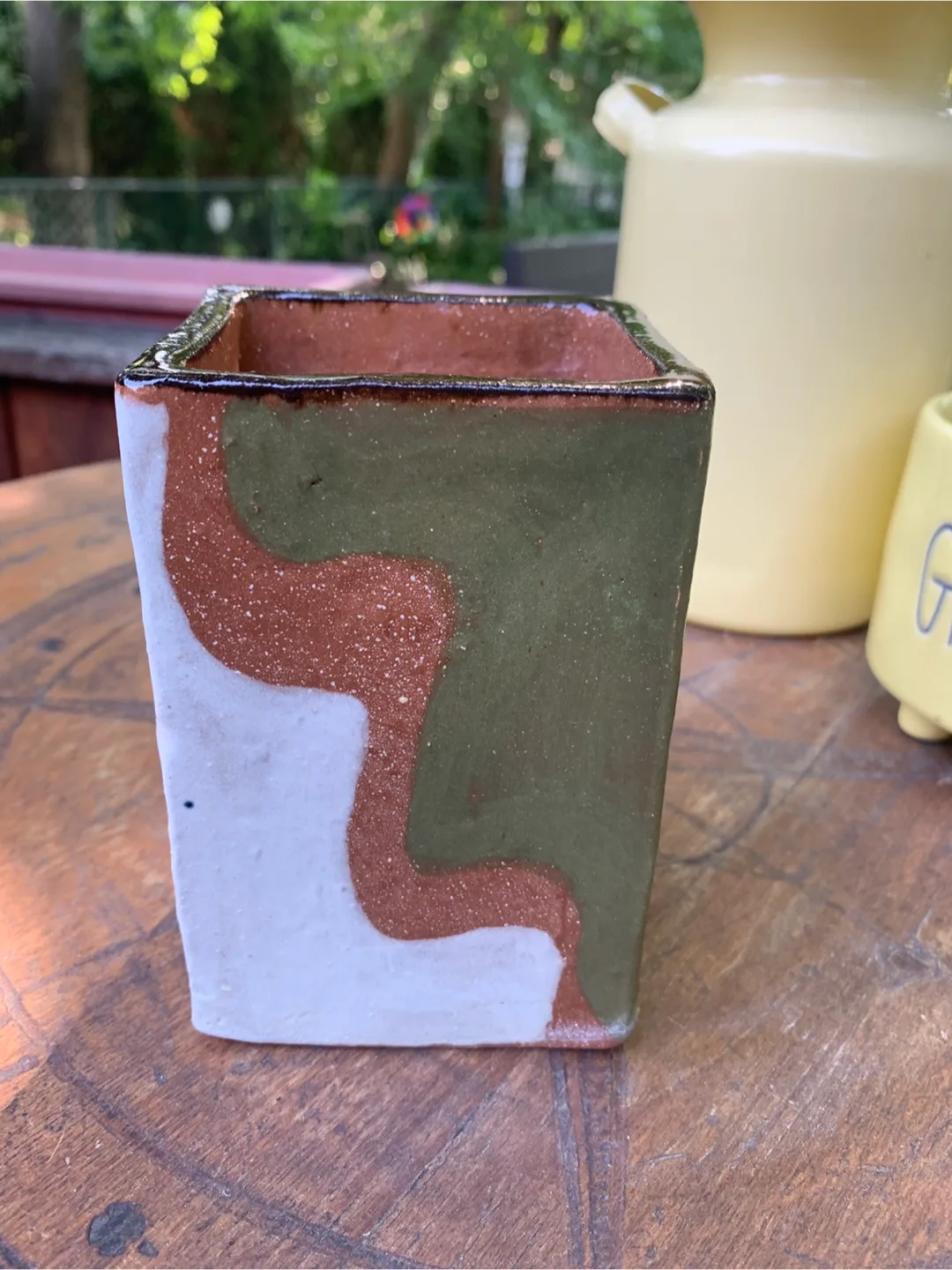 Unique Handmade Terra Cotta Planter/Vase image indicator(2)