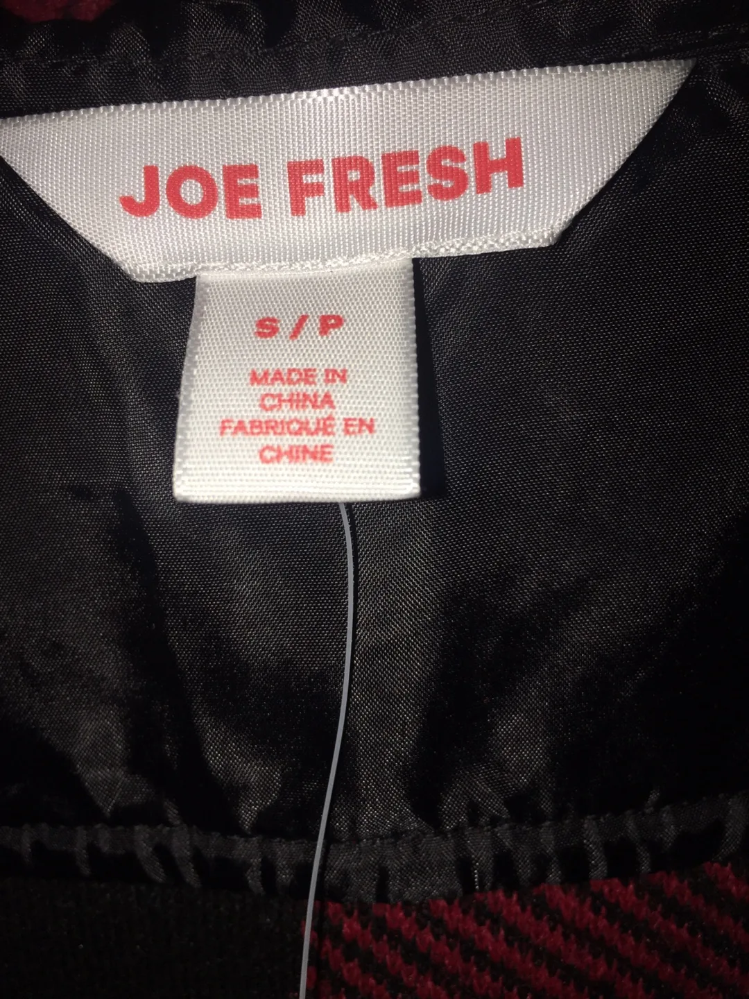 Joe Fresh Red & Black Buffalo Plaid Sherpa Shirt - S image indicator(3)