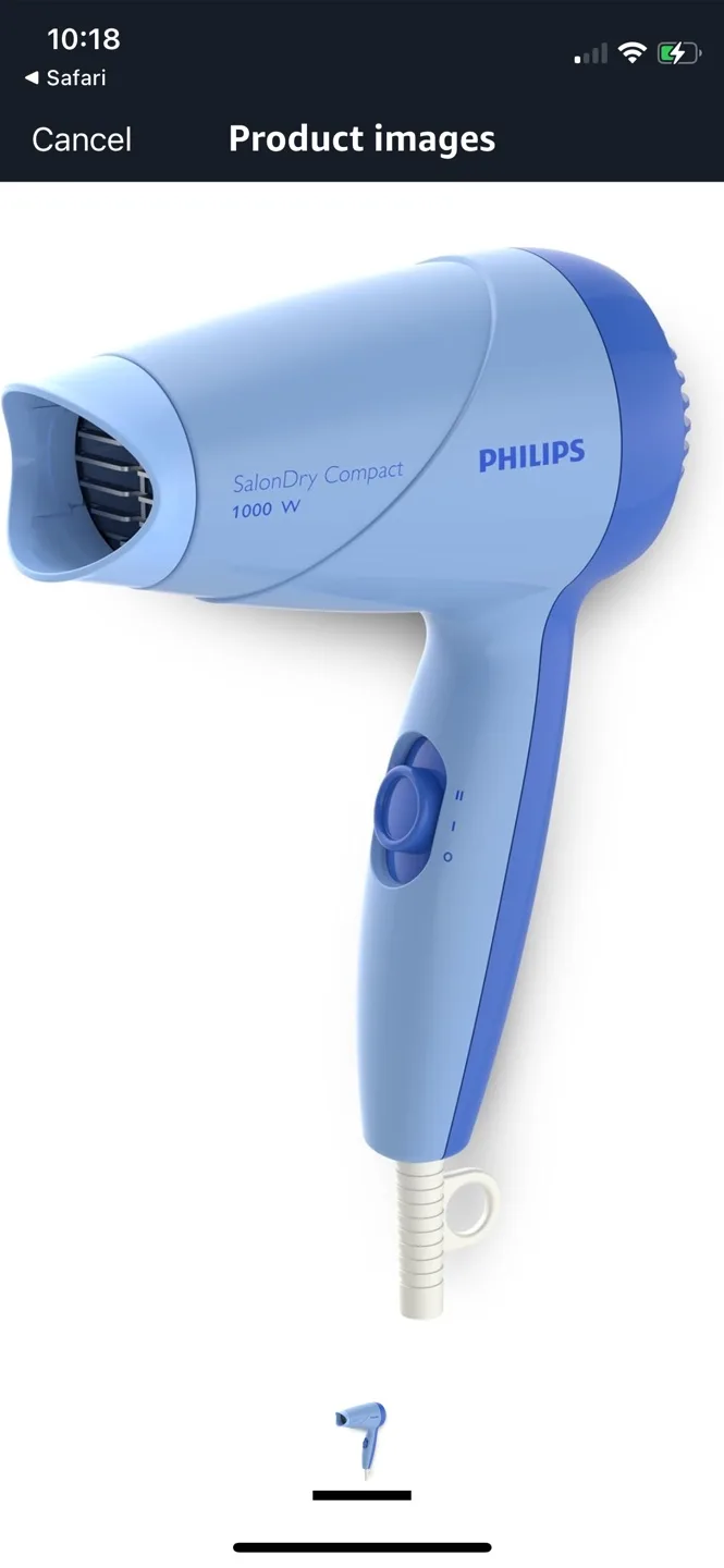 Philips SalonDry Compact 1000W Hair Dryer image indicator(2)