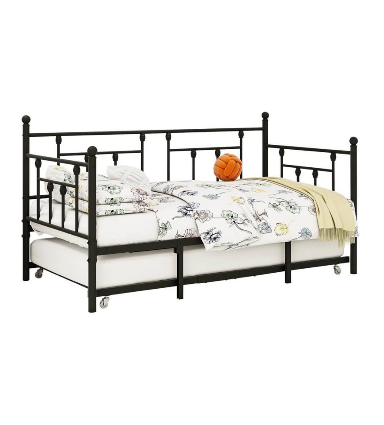 Metal Daybed Frame Black Dock2-Ki14