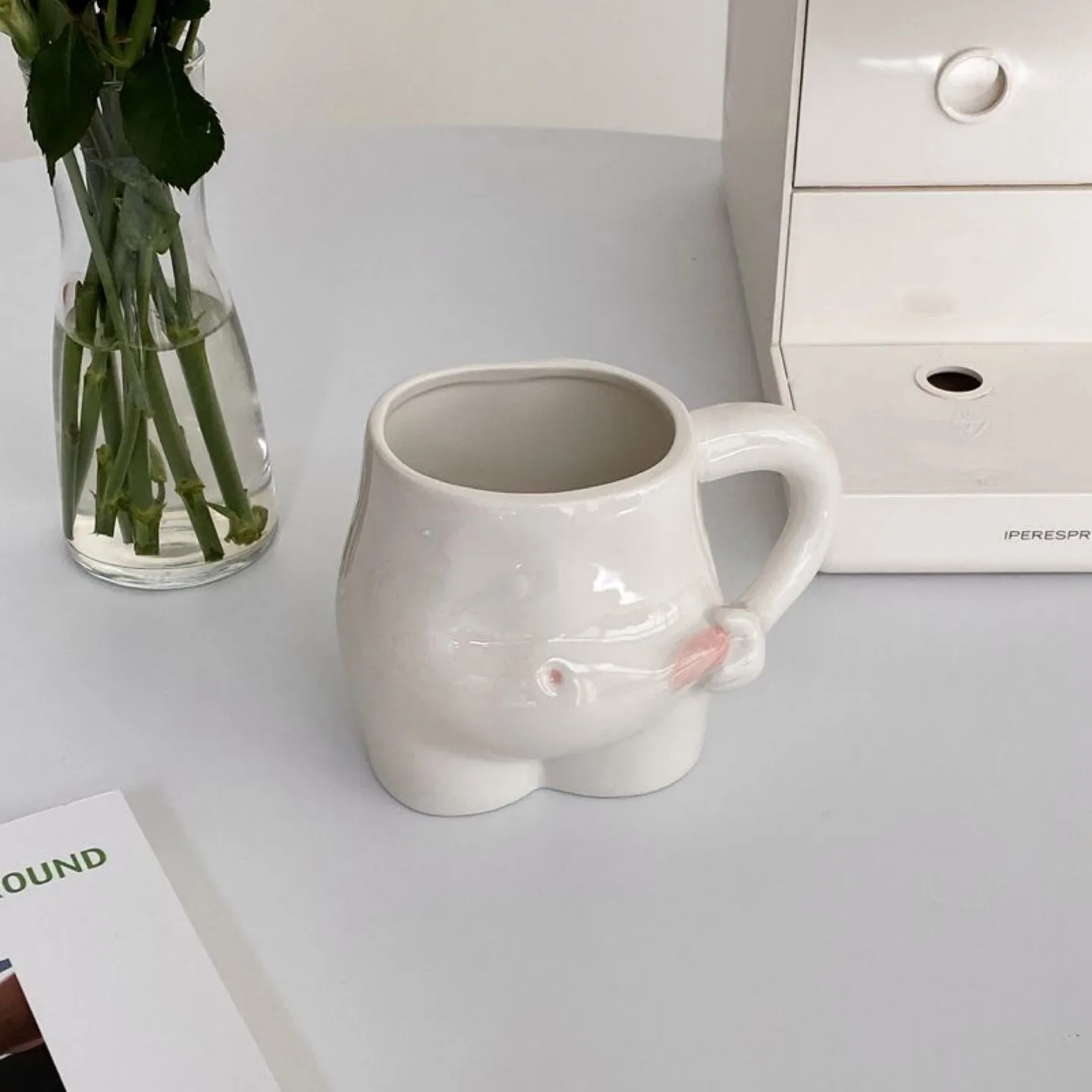 Cute White Ceramic Mug thumbnail
