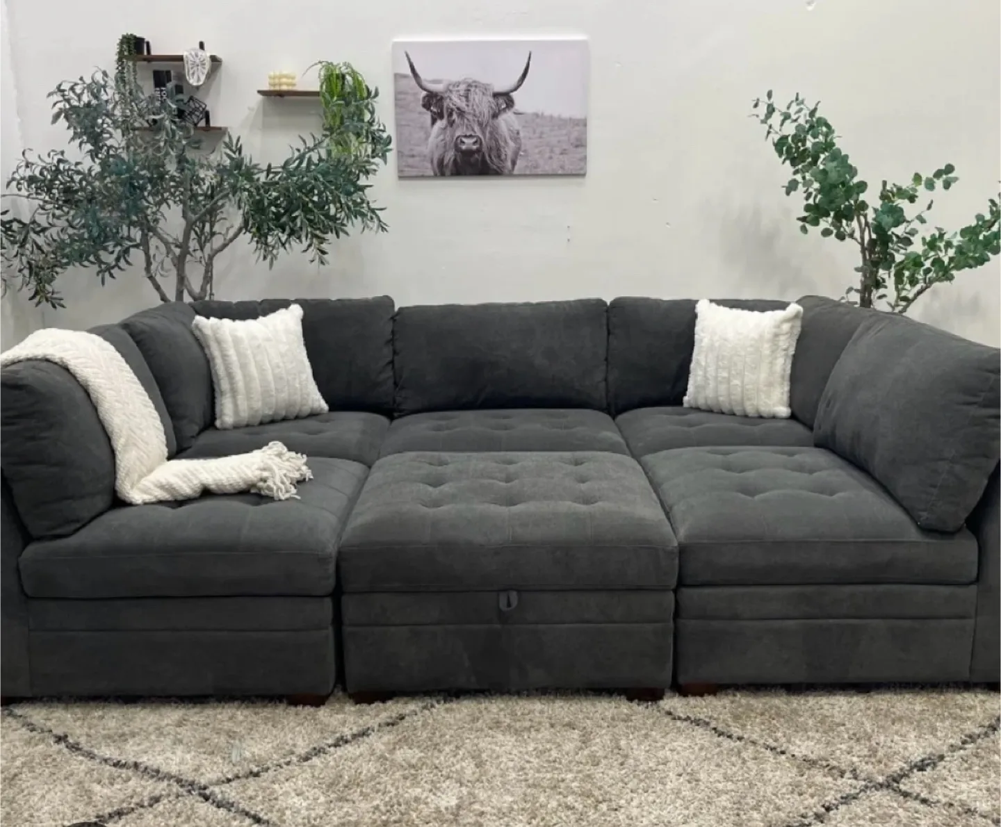 Thomasville Tisdale Modular Sectional Dark Gray thumbnail