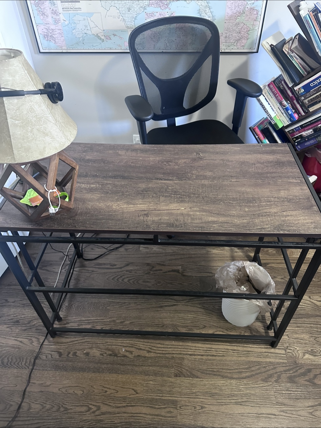 Wood and Metal Desk - photo 2