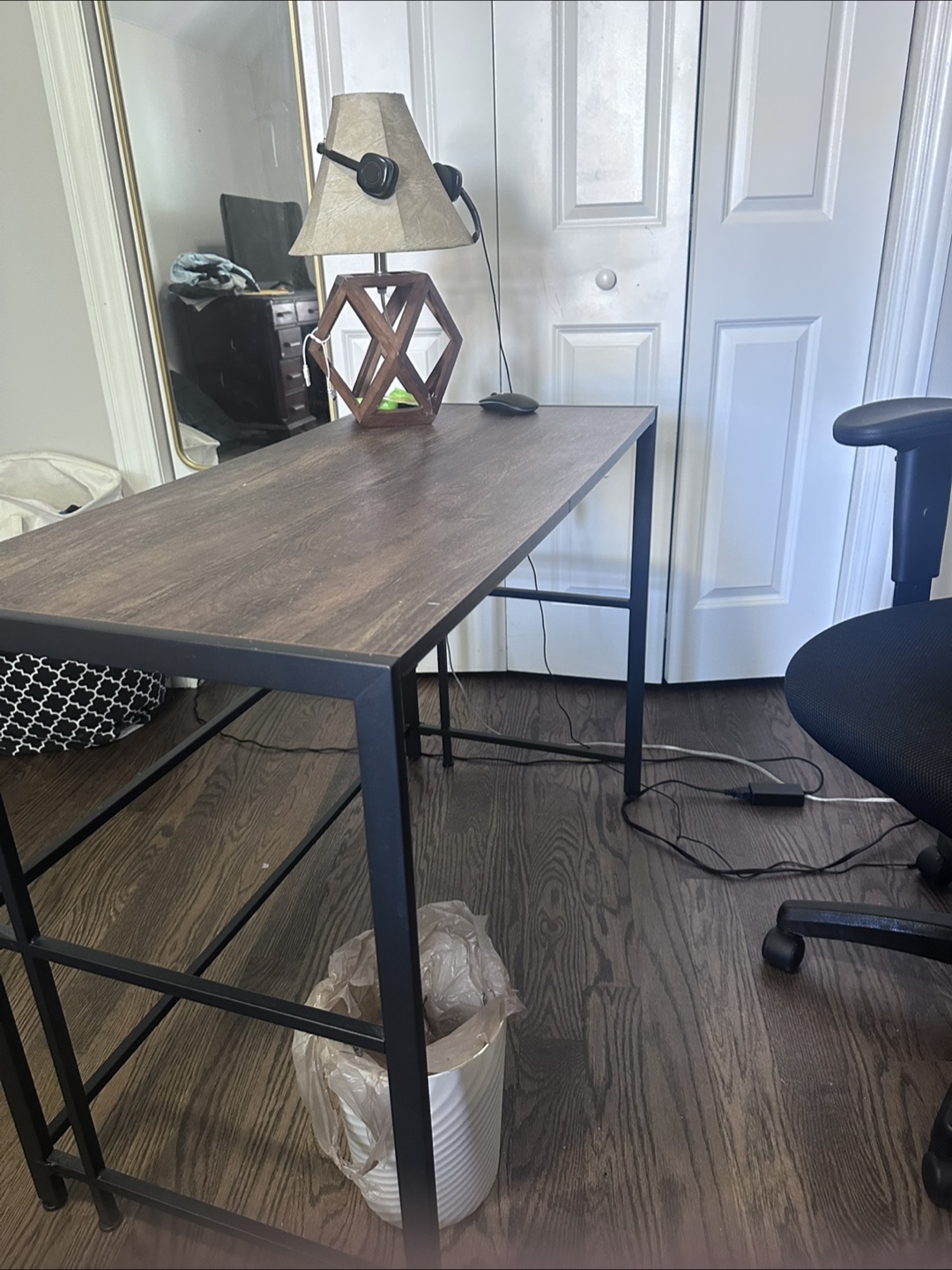 Wood and Metal Desk - photo 3