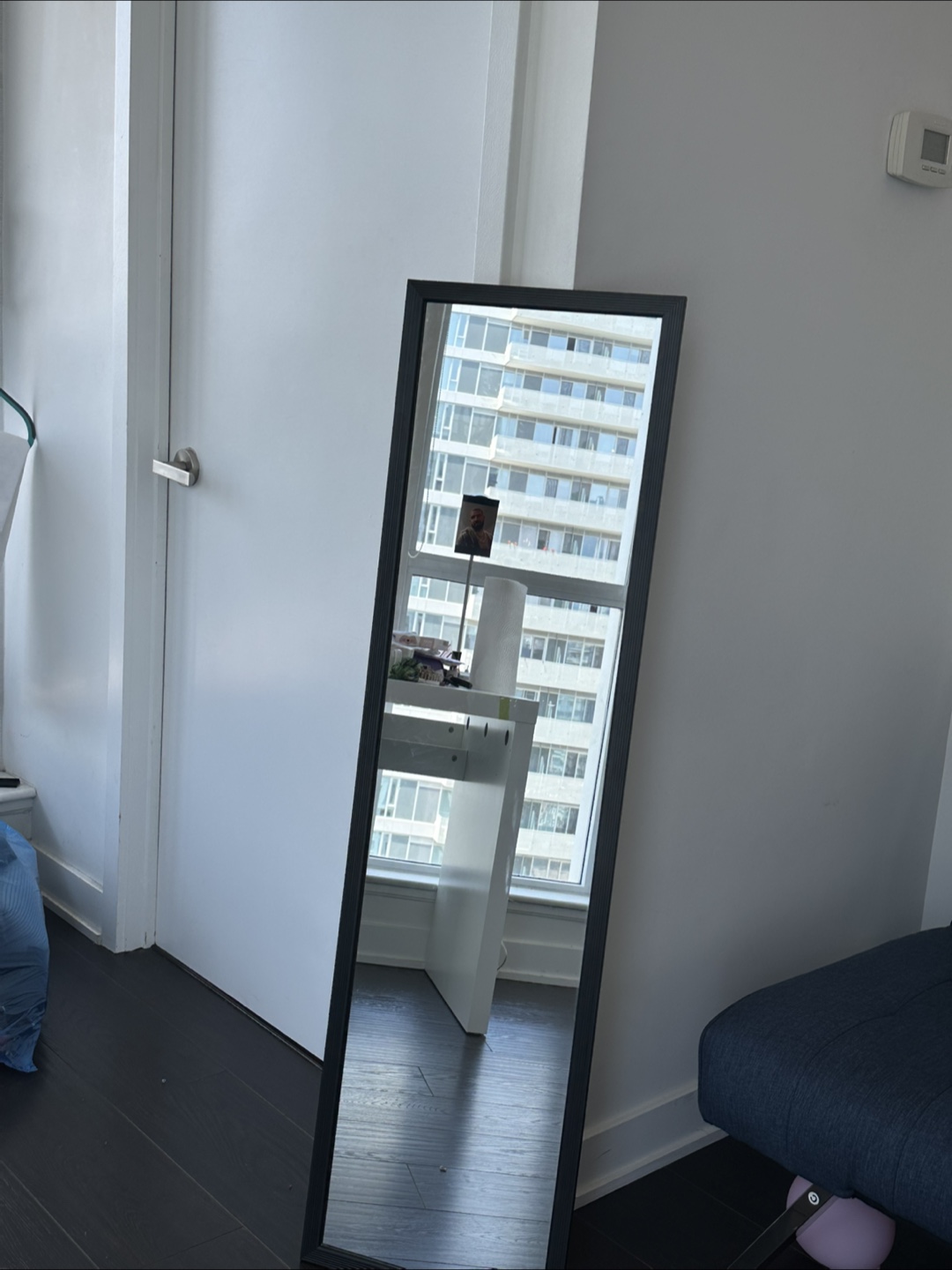 Full Length Mirror with Black Frame