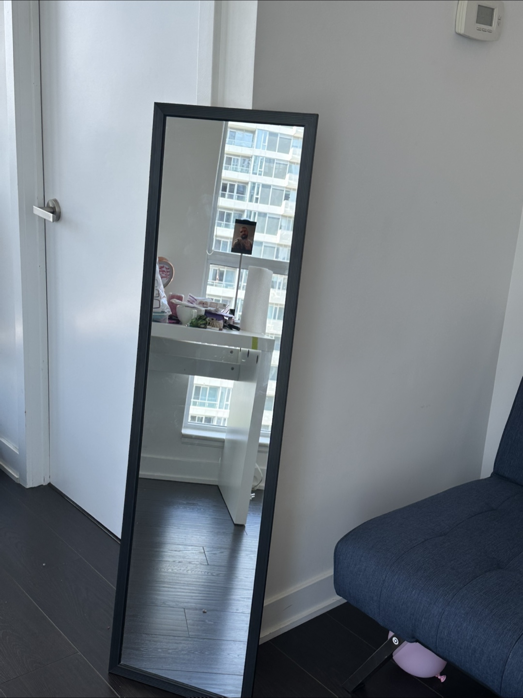 Full Length Mirror with Black Frame - photo 2