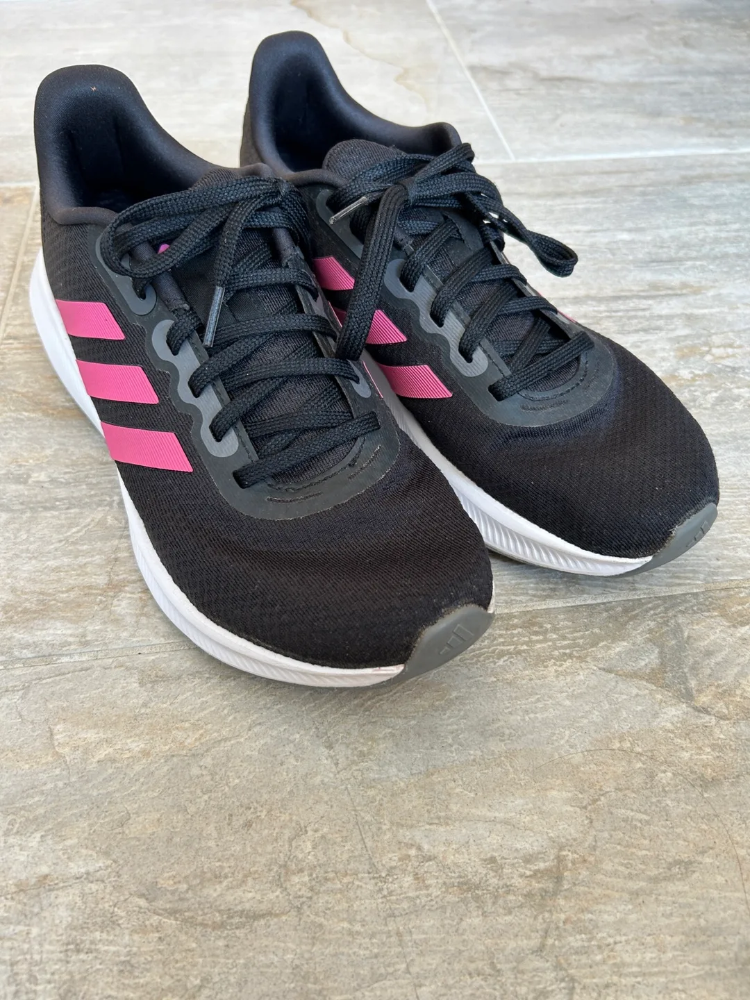 Adidas Cloudfoam Running Shoes - Black & Pink thumbnail