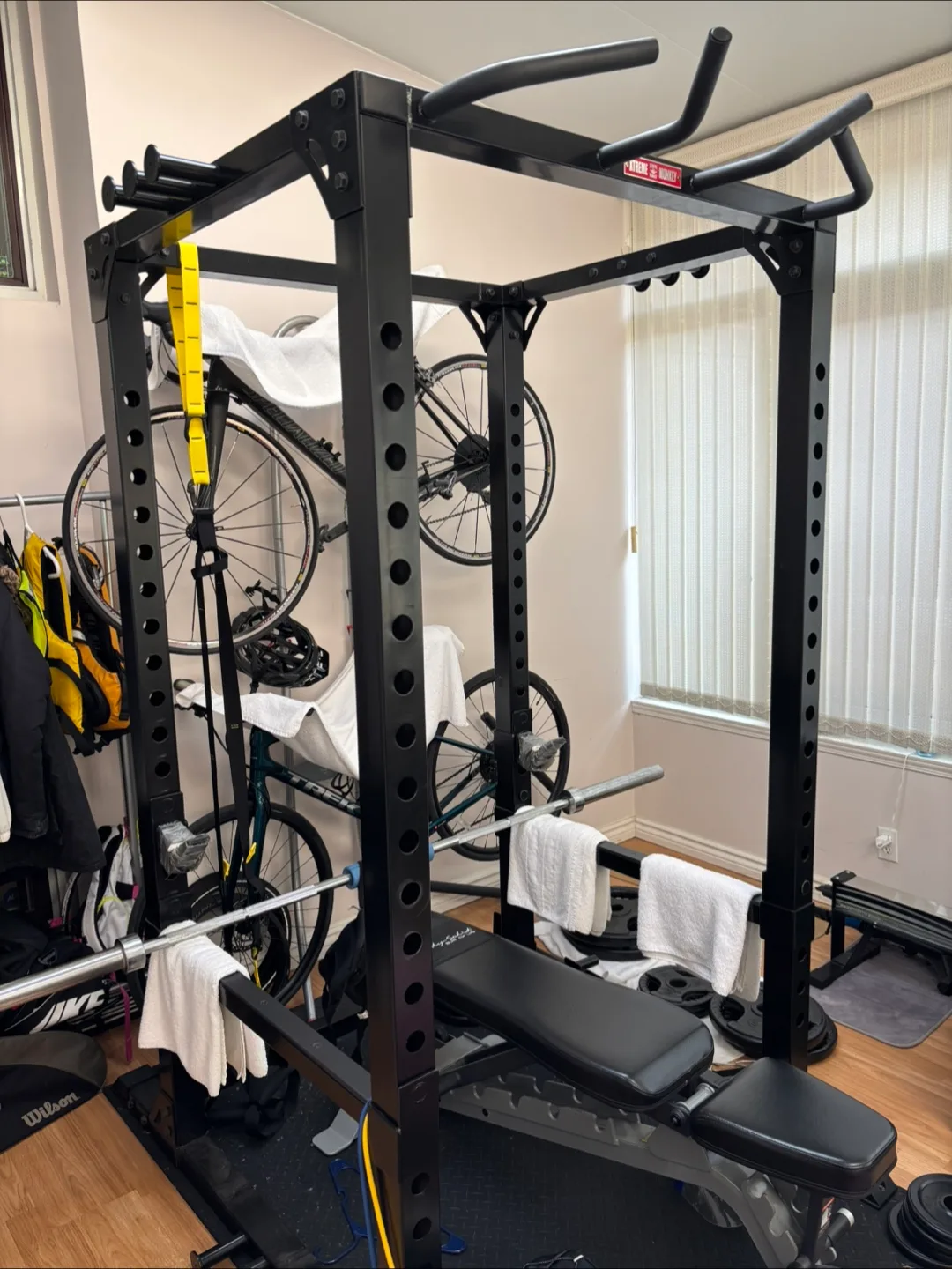 gym powet rack dumble barbell thumbnail