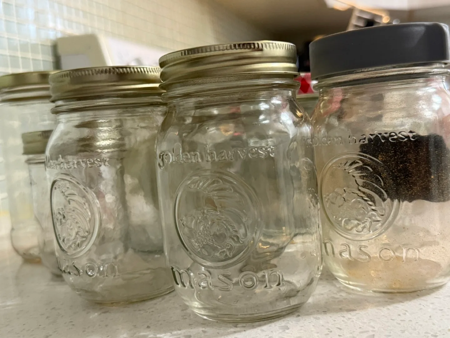 Golden Harvest Mason Jars image indicator(3)