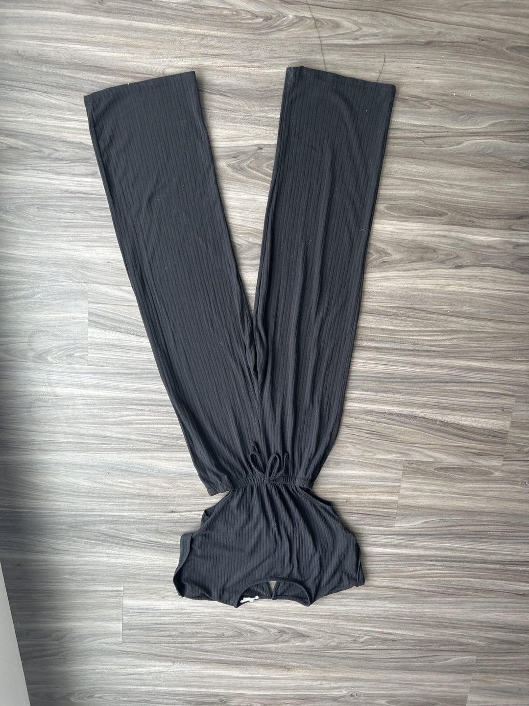 Rebel Sugar Girls Black Ribbed Pants - Size 12