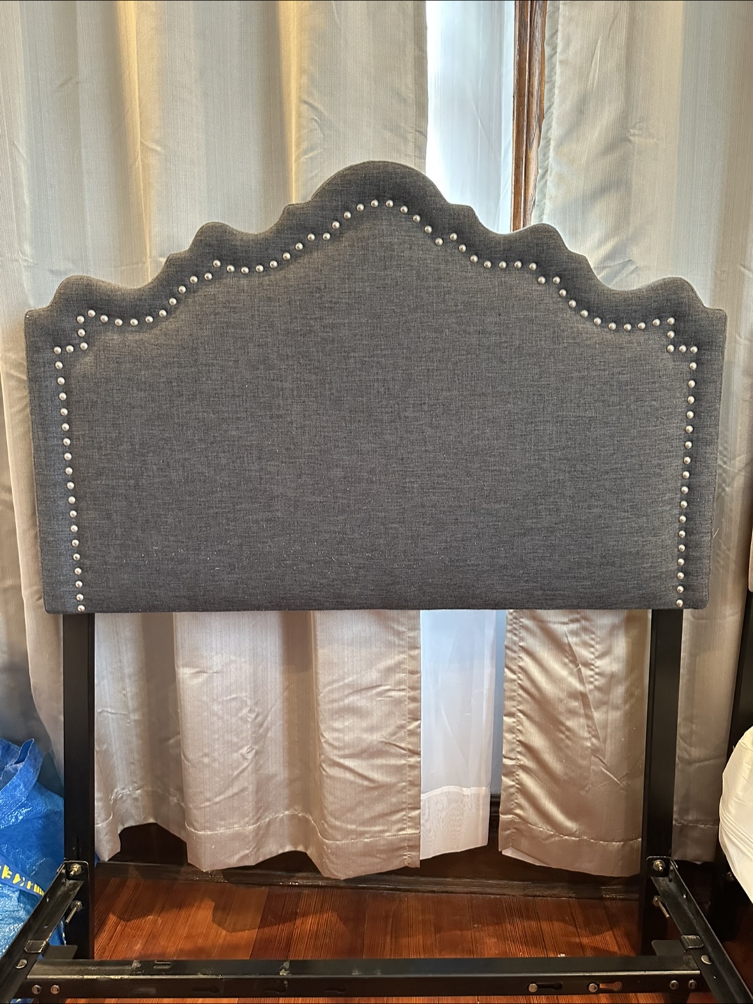 Upholstered Headboard with Nailhead Trim