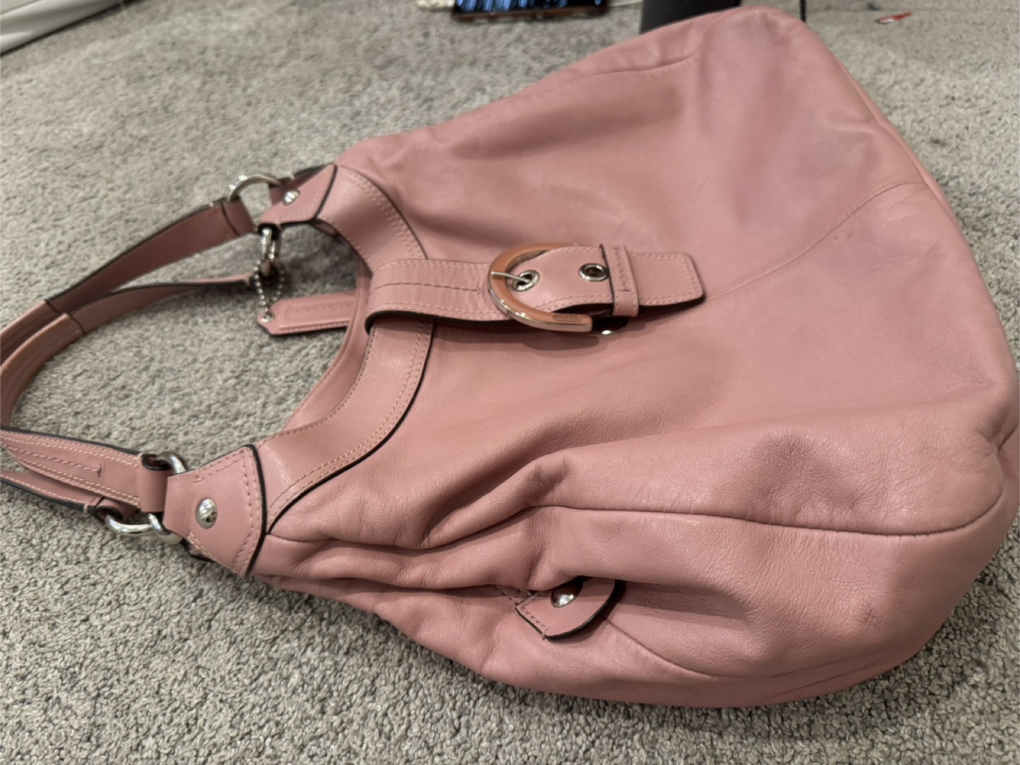 Coach Leather Hobo Bag, Pink - photo 2