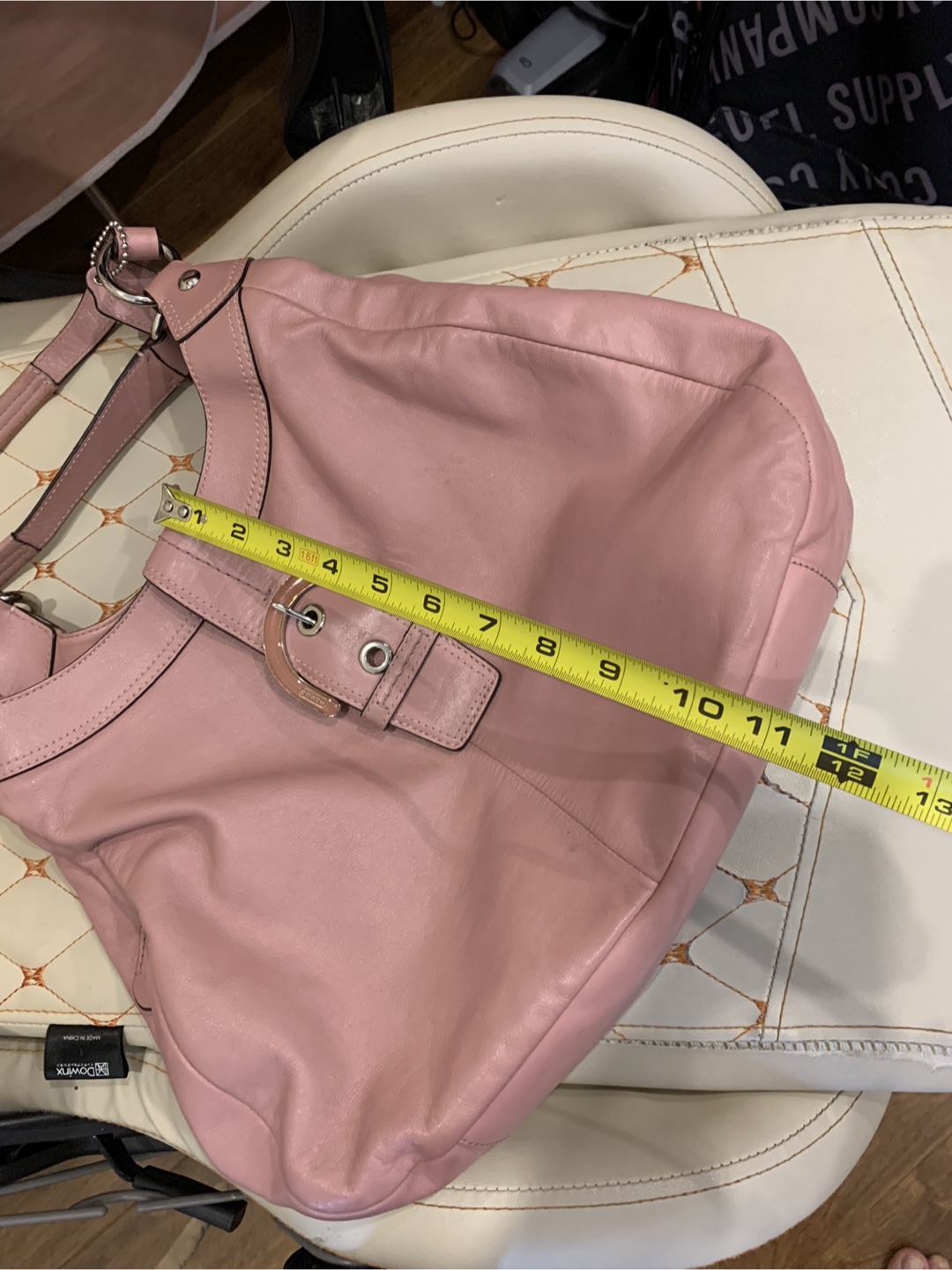 Coach Leather Hobo Bag, Pink - photo 5