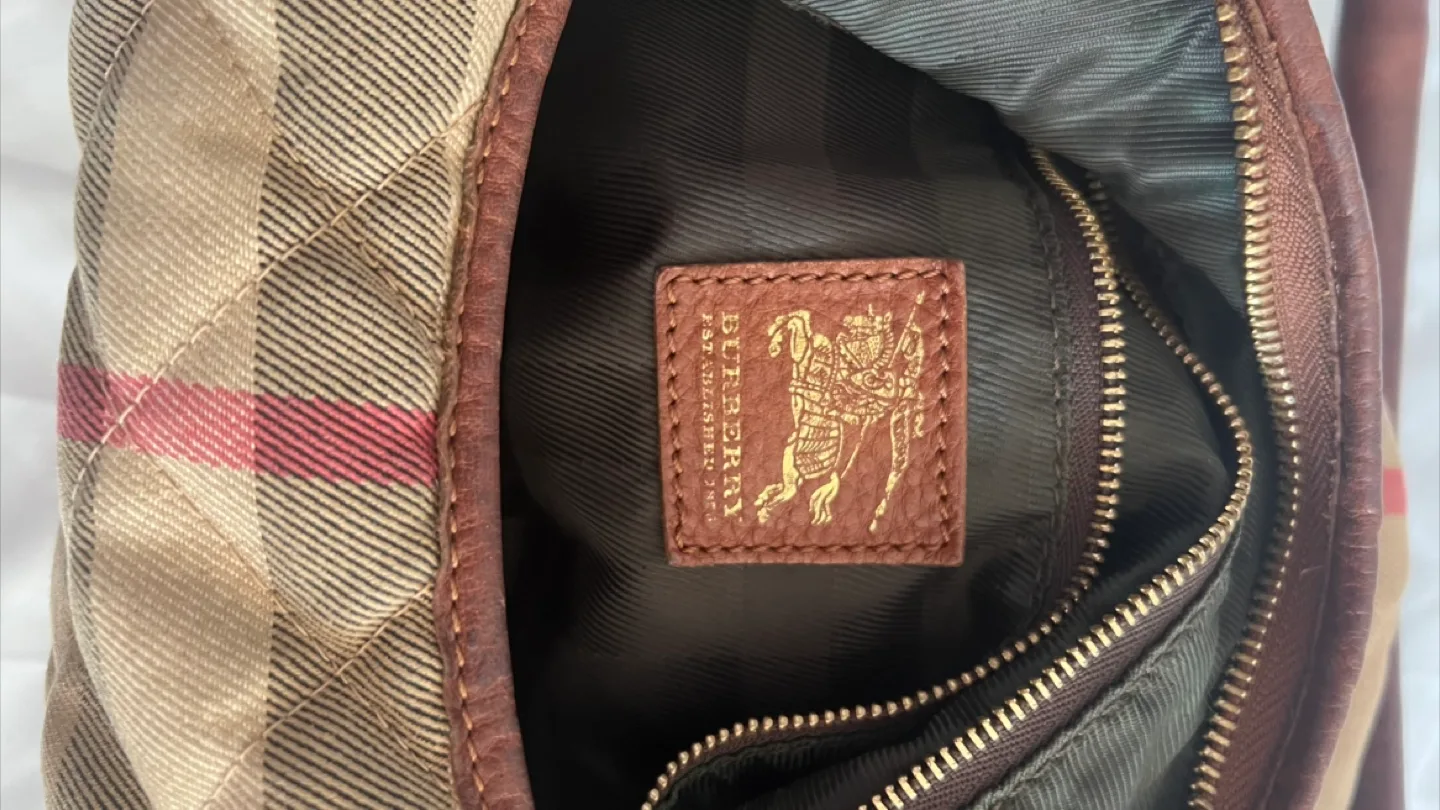 Burberry Quilted Plaid Handbag image indicator(4)