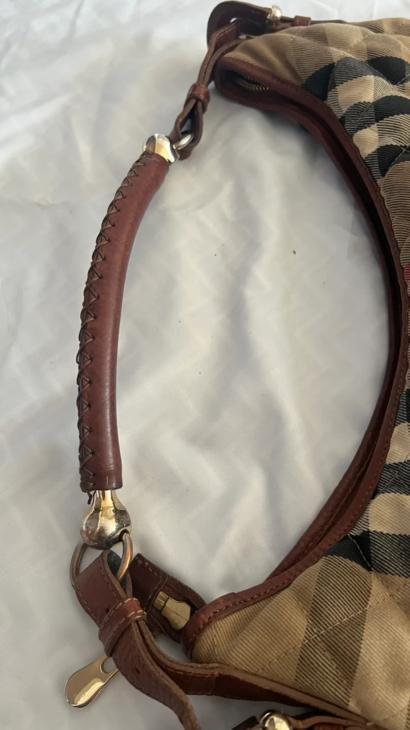 Burberry Quilted Plaid Handbag image indicator(10)