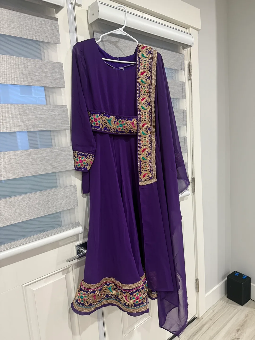 Blue & Purple Salwar Kameez - Traditional Dress image indicator(5)