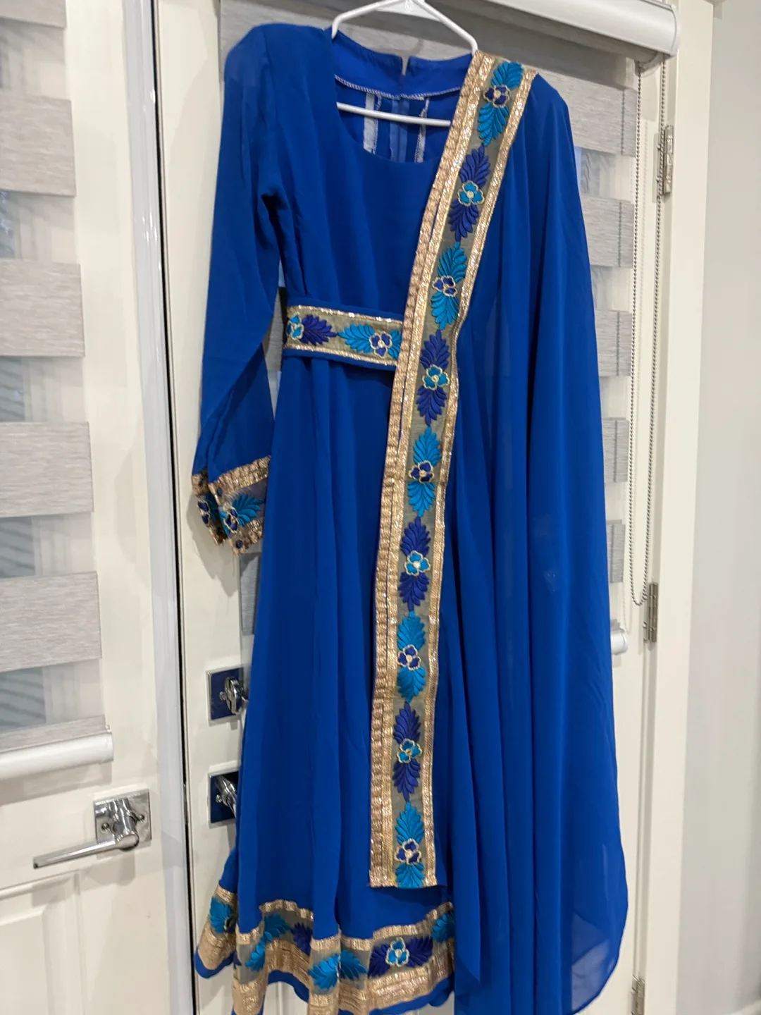 Blue & Purple Salwar Kameez - Traditional Dress image indicator(2)
