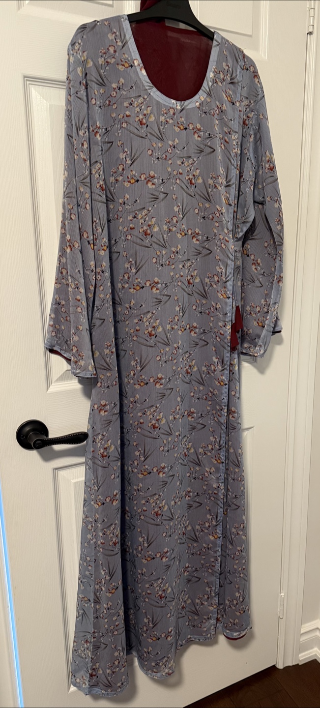 Angharkha style tow side Abaya with stole