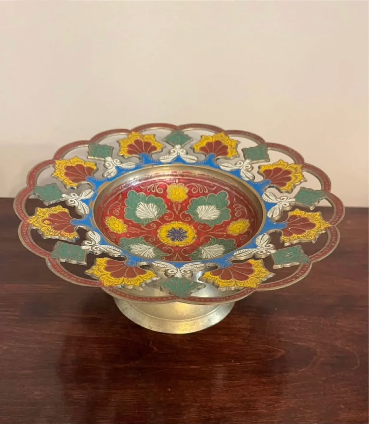 Vintage Brass Decorative Bowl thumbnail
