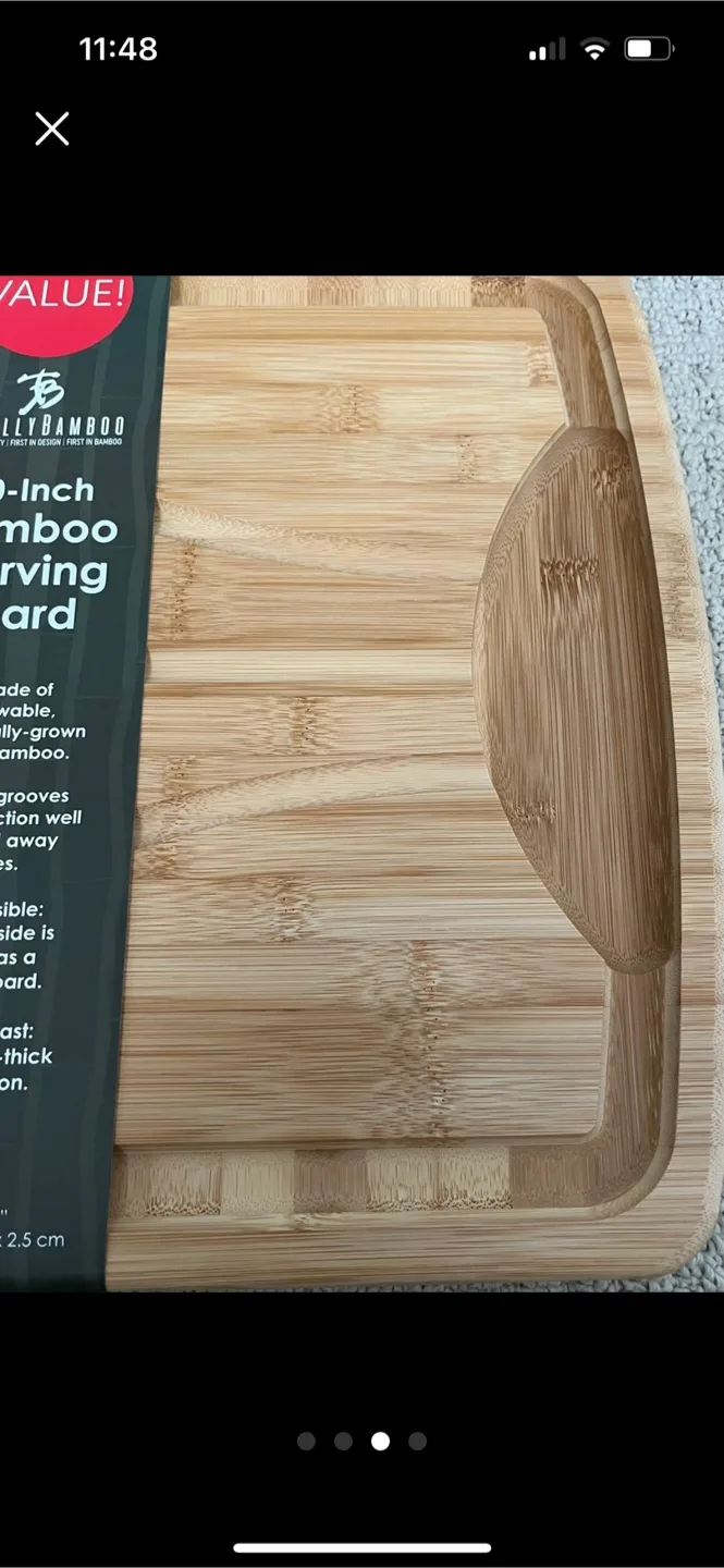 Lovely Brand new 20” Bamboo cutting board image indicator(4)