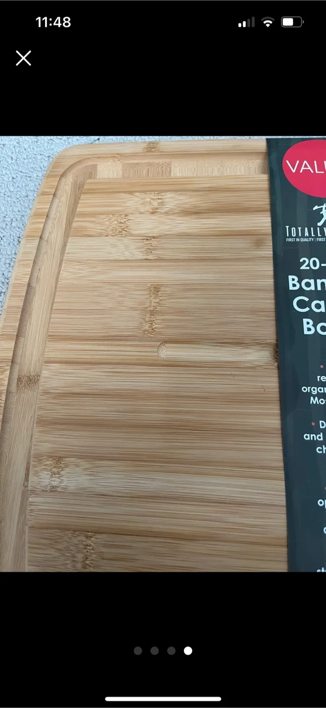 Lovely Brand new 20” Bamboo cutting board image indicator(3)