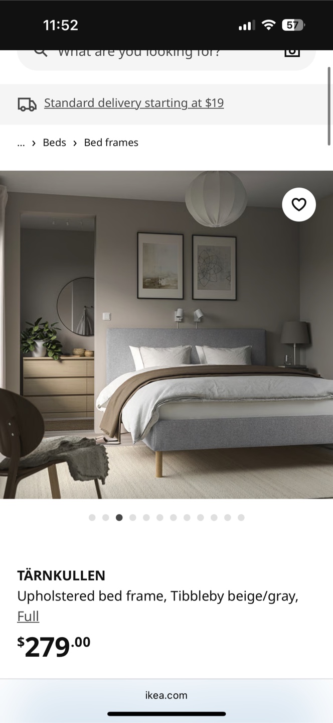 IKEA TÄRNKULLEN Bed Frame, Queen Size