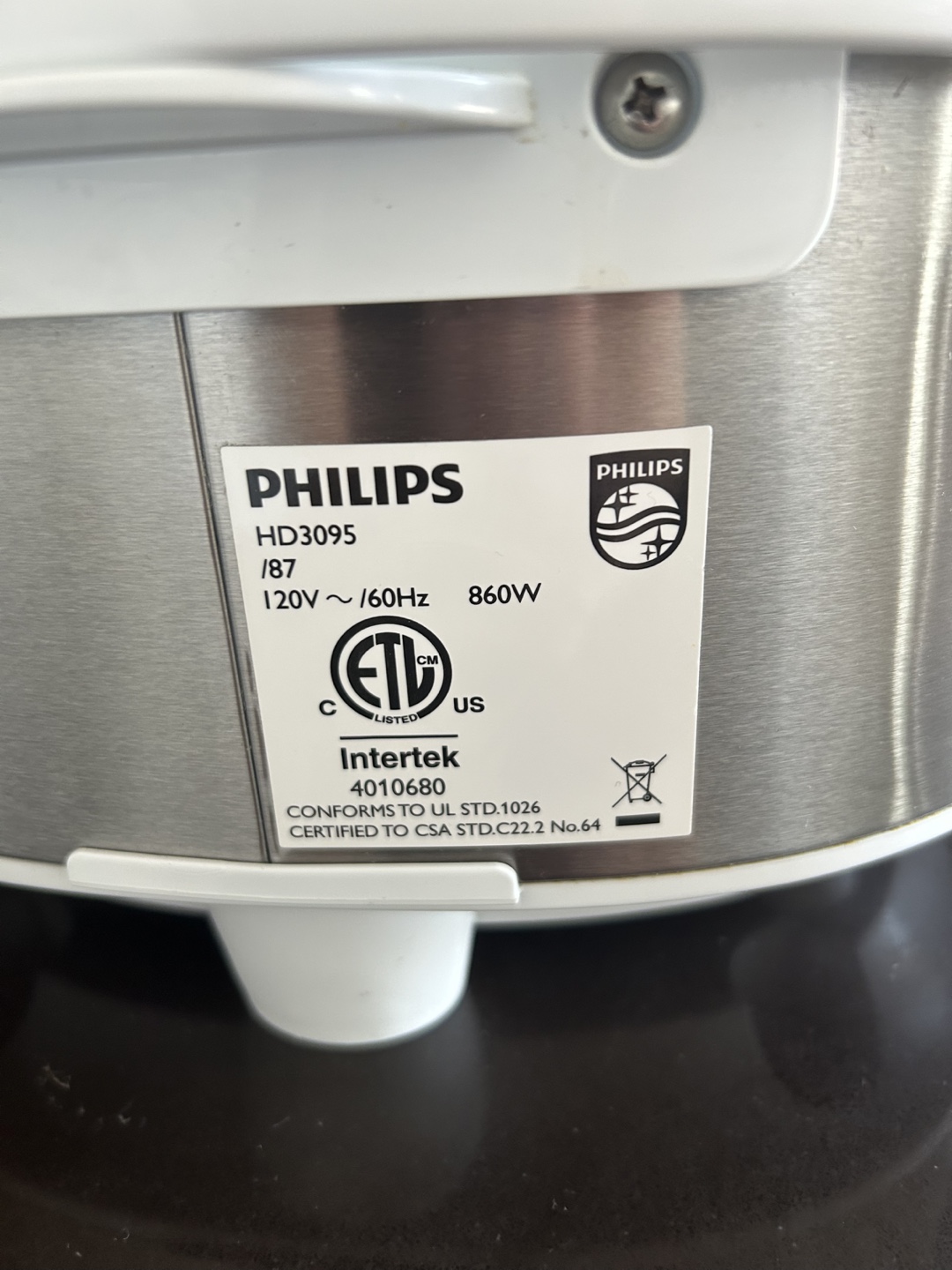 Philips HD3095/87 Rice Cooker - NEW NEVER USED - photo 4