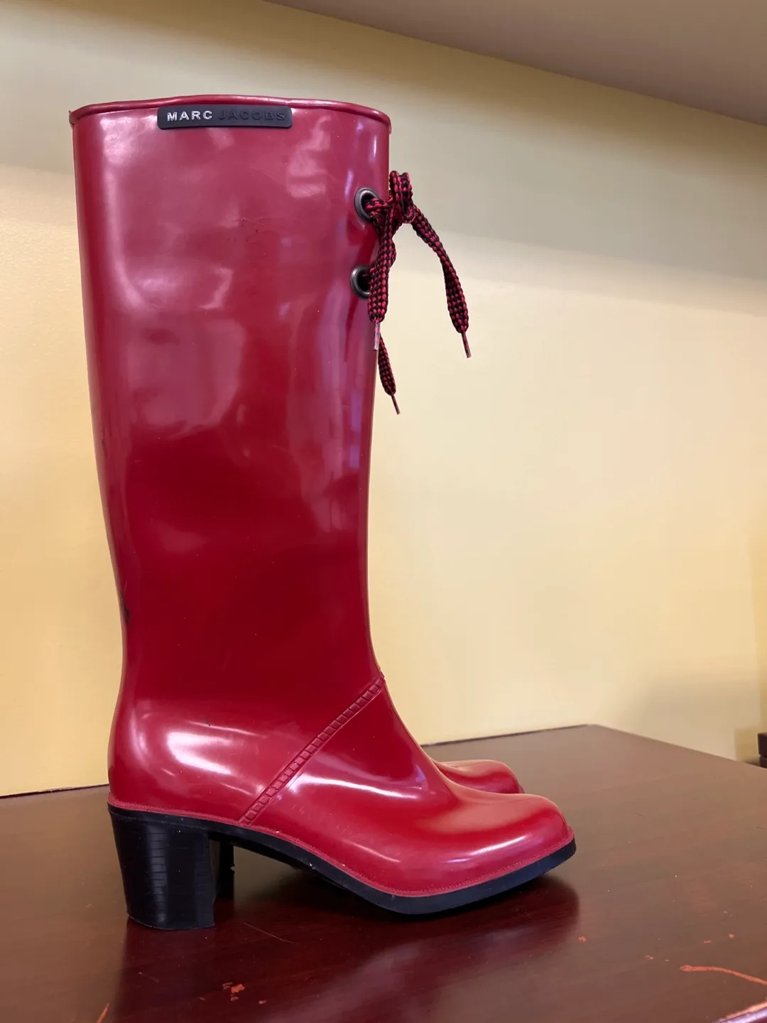 Marc Jacobs Red Rain Boots image indicator(2)