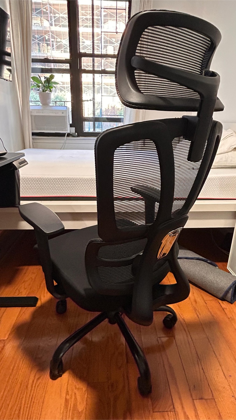 Height Adjustable Electric Standing Desk & home office chair - photo 4
