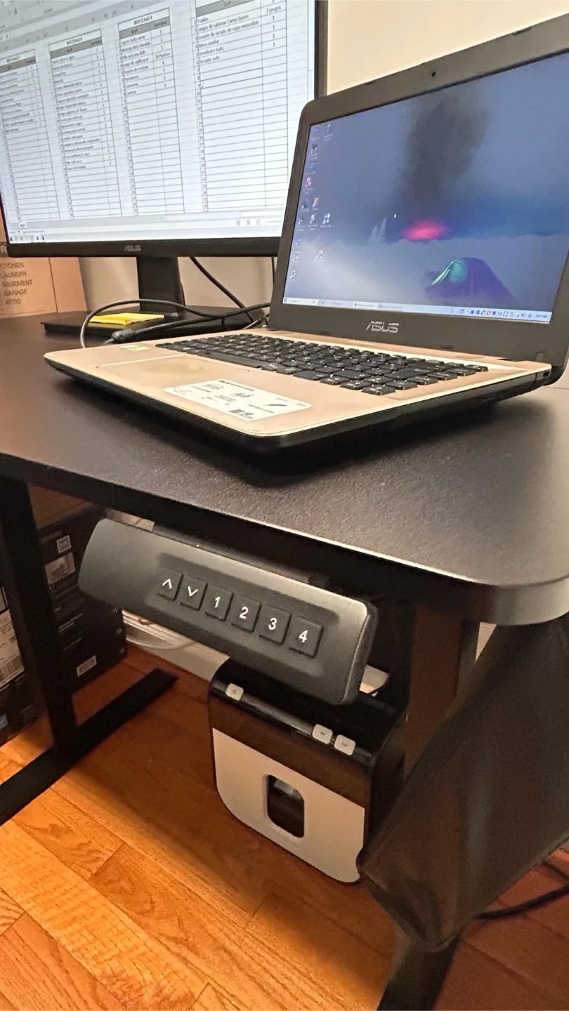 Height Adjustable Electric Standing Desk & home office chair image indicator(7)