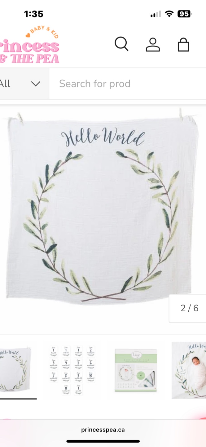 Lulujo Hello World Milestone Blanket - photo 4