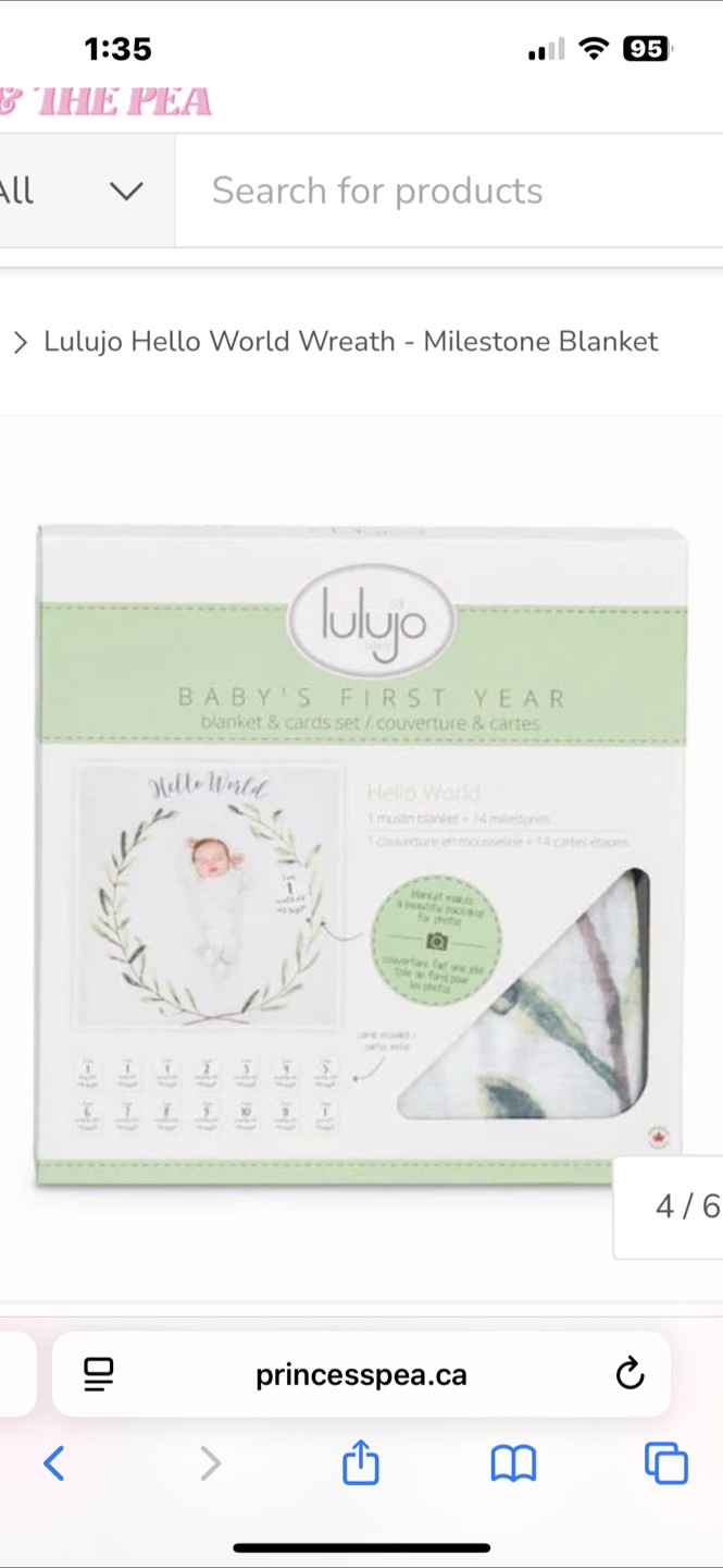 Lulujo Hello World Milestone Blanket - photo 3