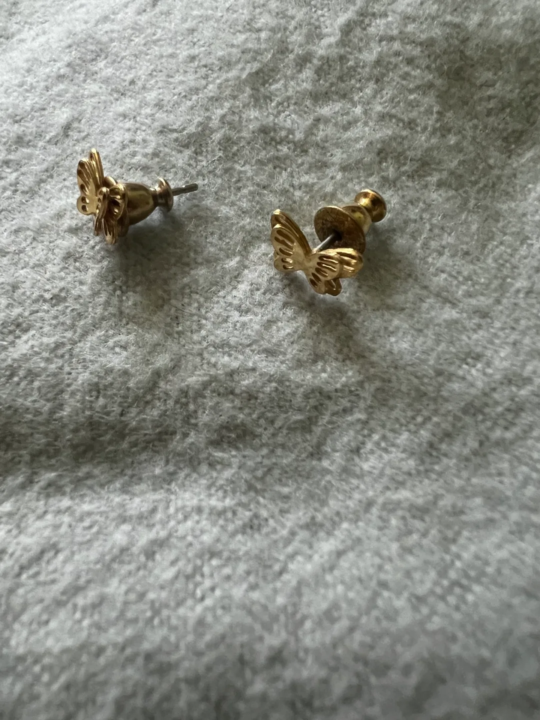 Gold Butterfly Earrings image indicator(5)