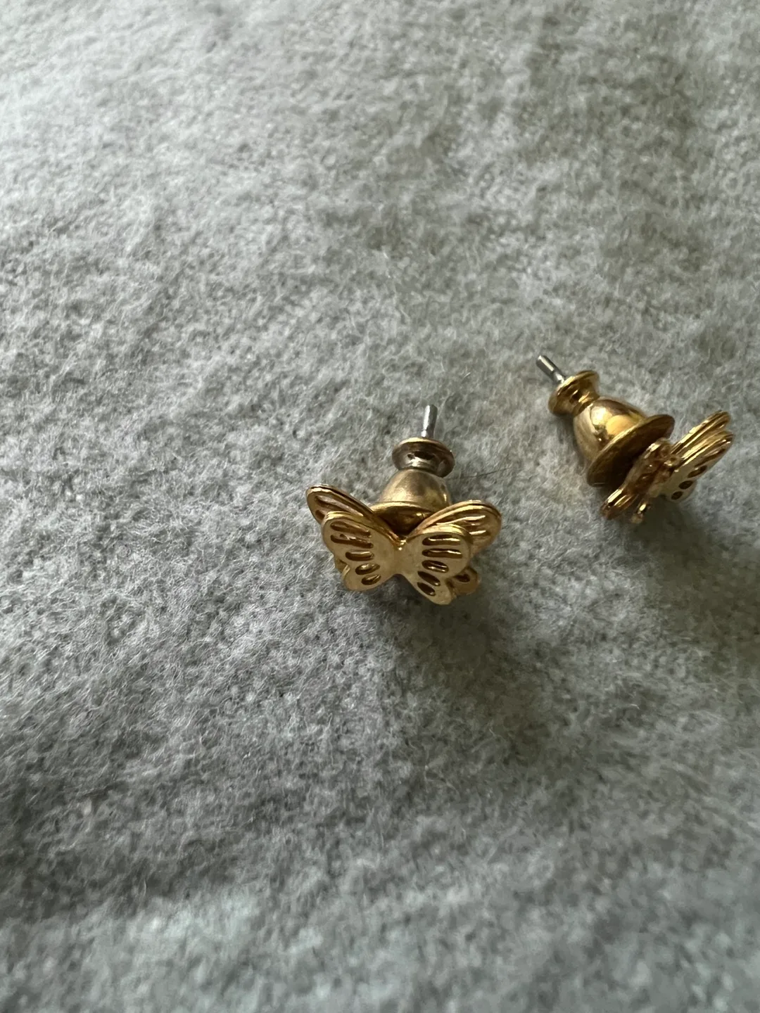 Gold Butterfly Earrings image indicator(2)