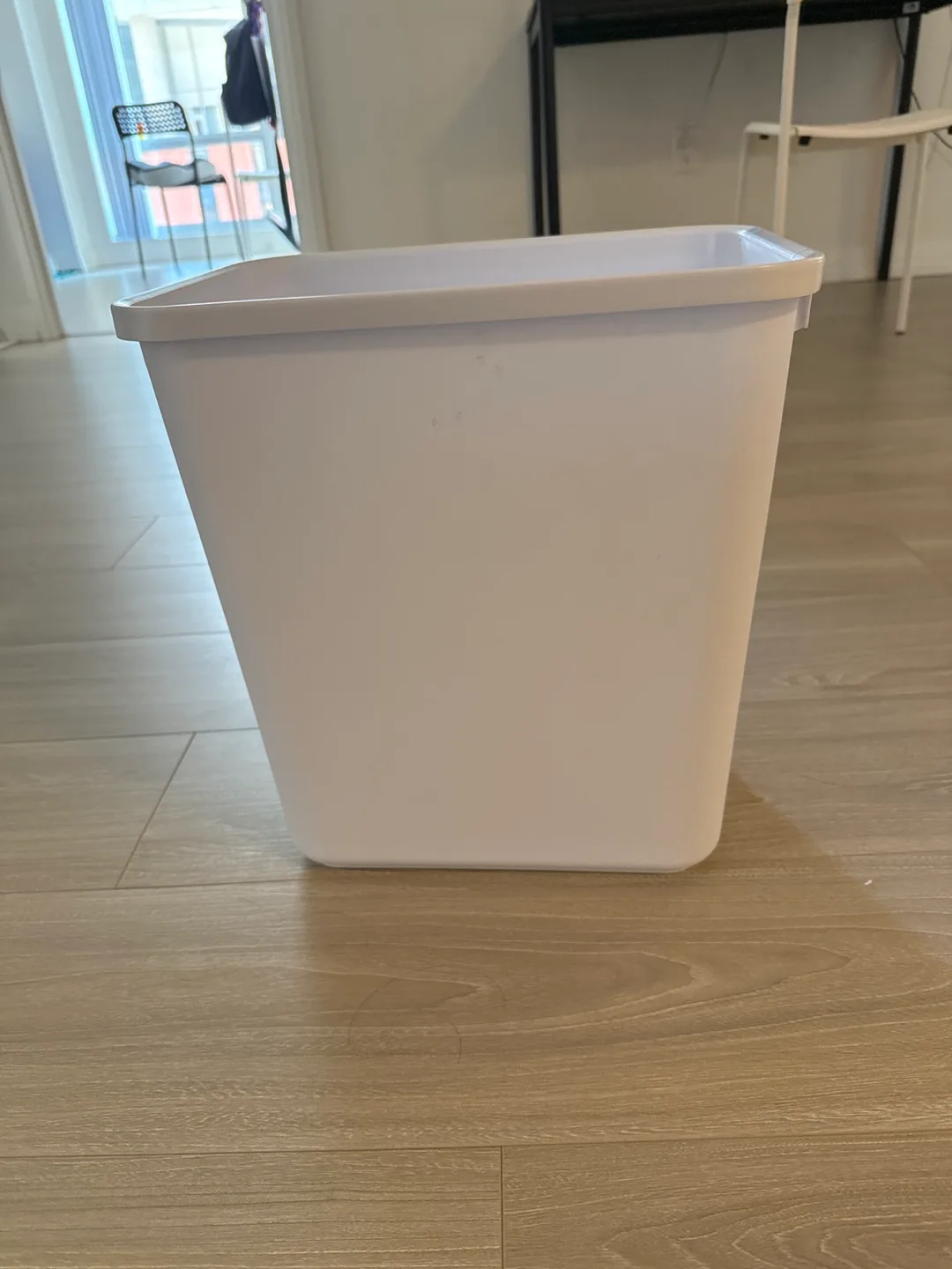 White Plastic Waste Bin thumbnail