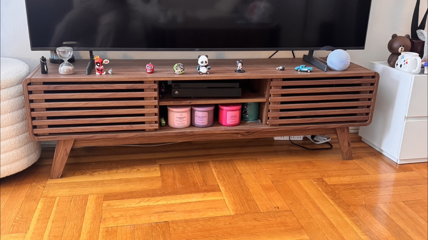 Mid-Century Modern Wood TV Stand