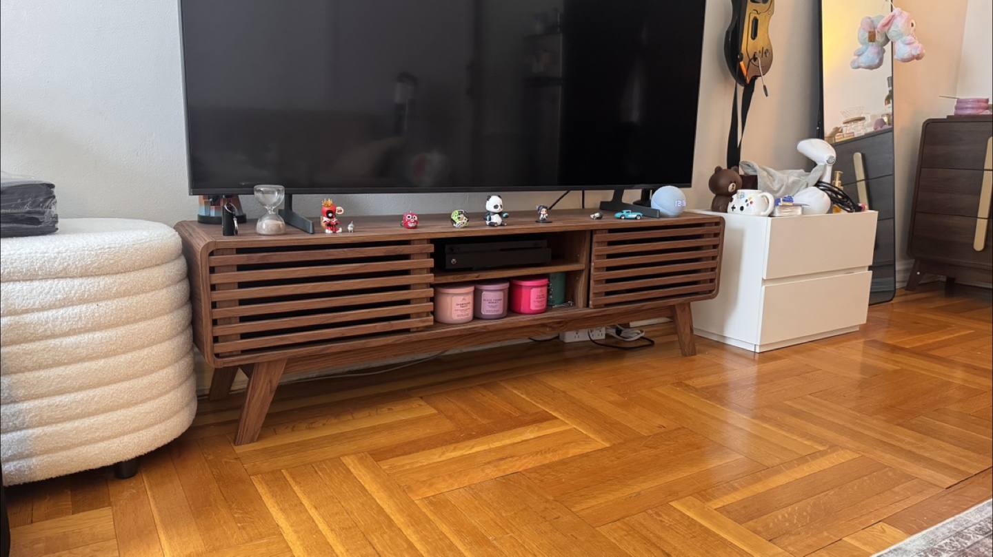 Mid-Century Modern Wood TV Stand - photo 2