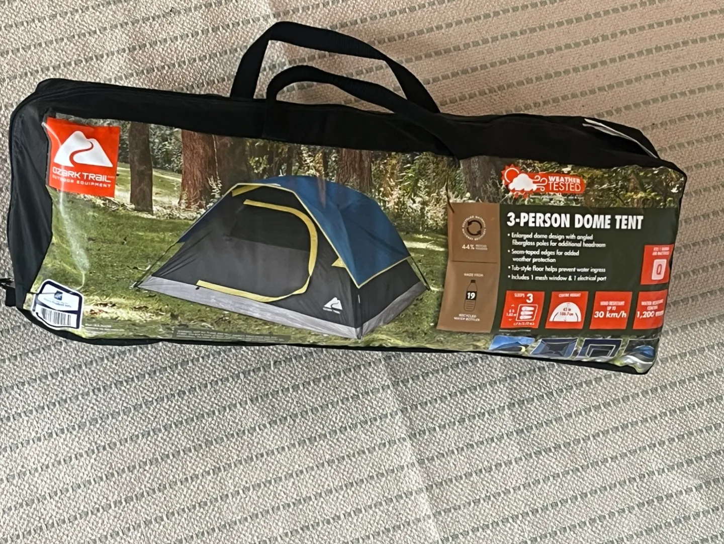 Ozark Trail 3-Person Dome Camping Tent