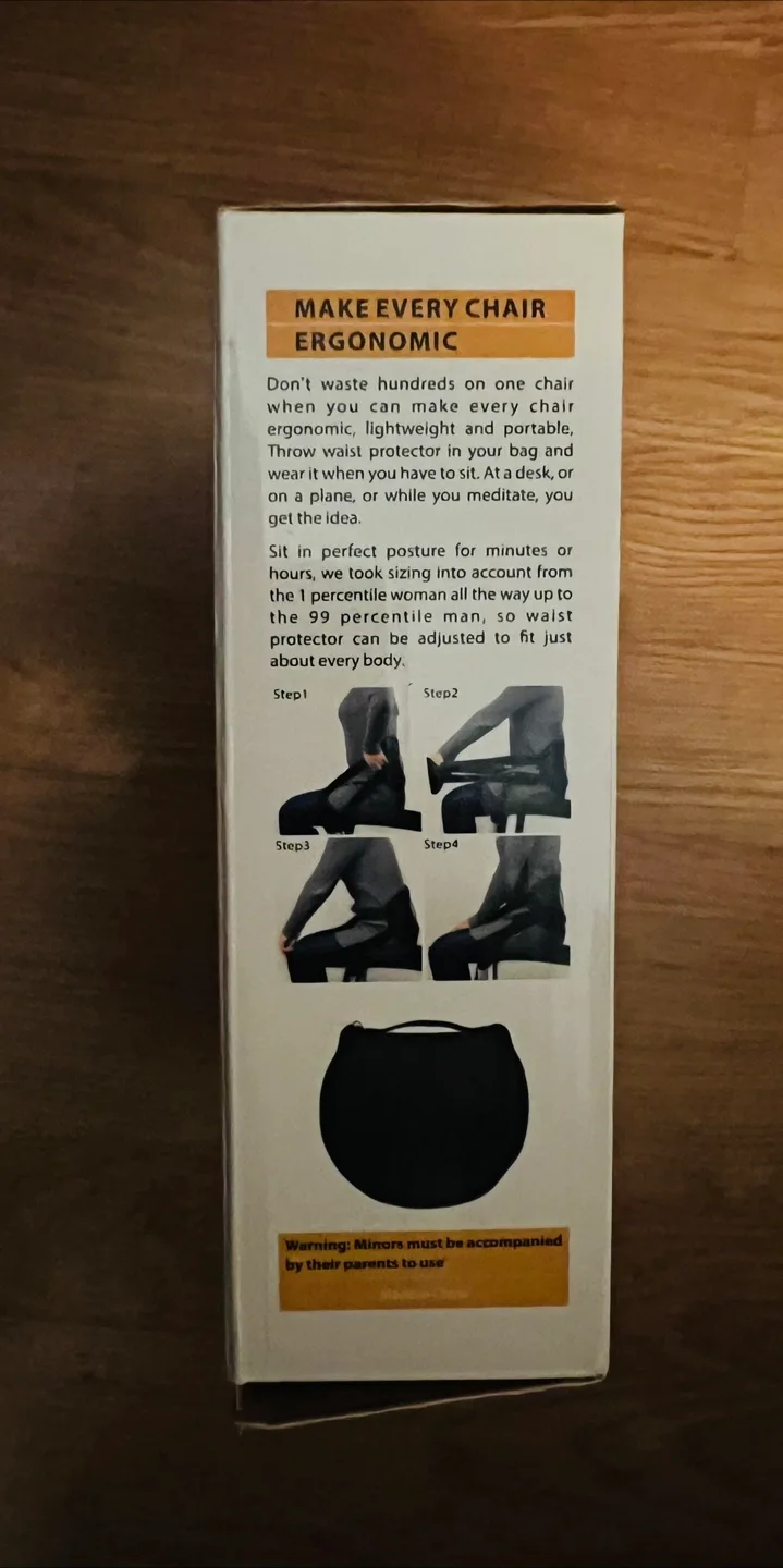 New Exceart Portable Back Support for Better Sitting image indicator(2)