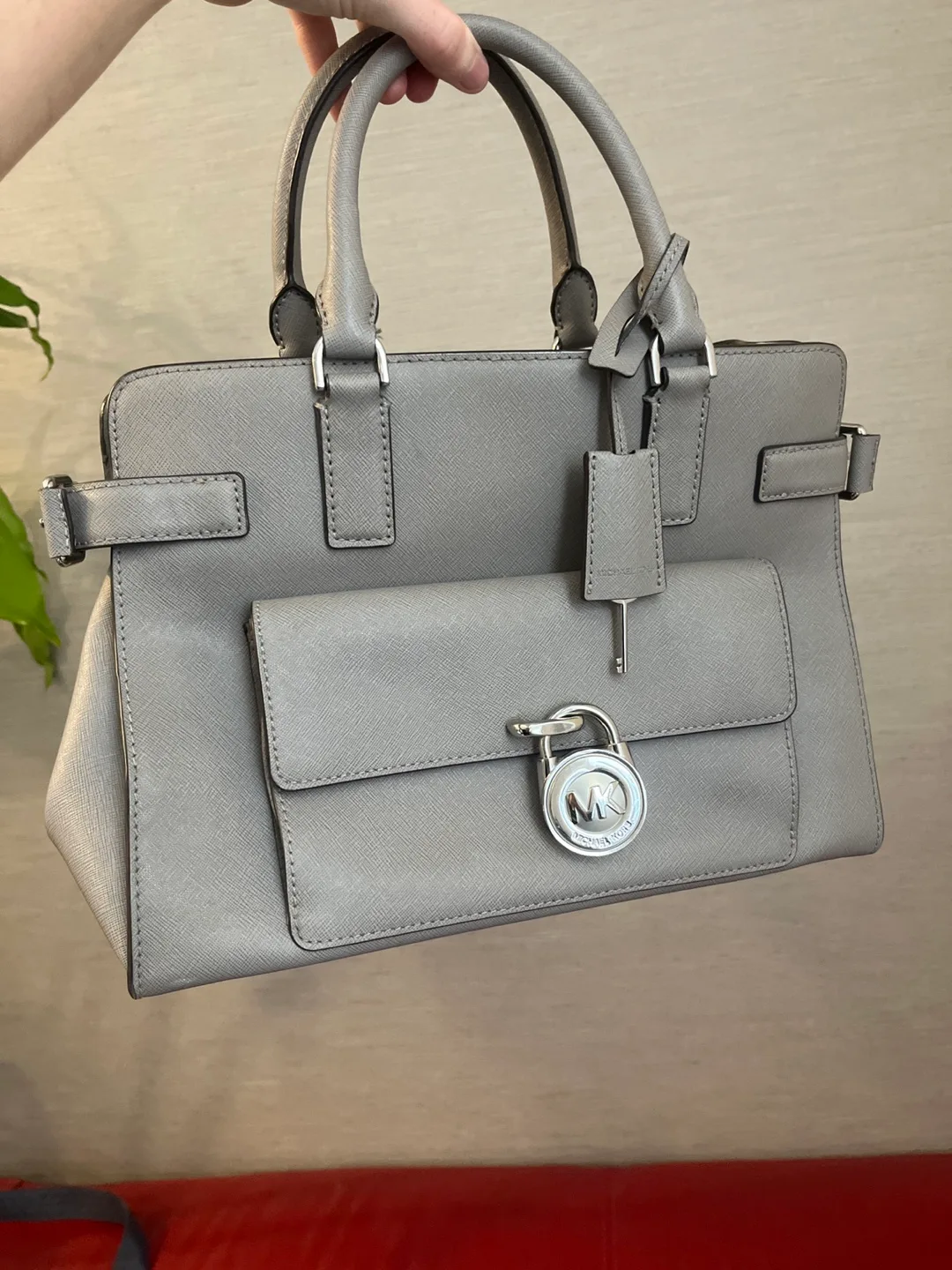 Michael Kors Satchel Handbag - Grey thumbnail
