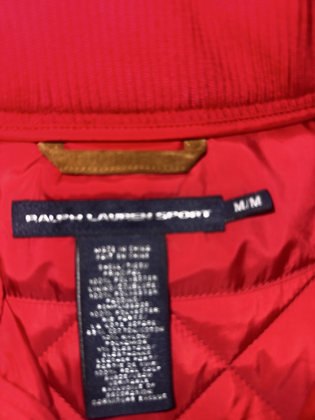 Ralph Lauren Sport Red Vest - Size M - photo 3