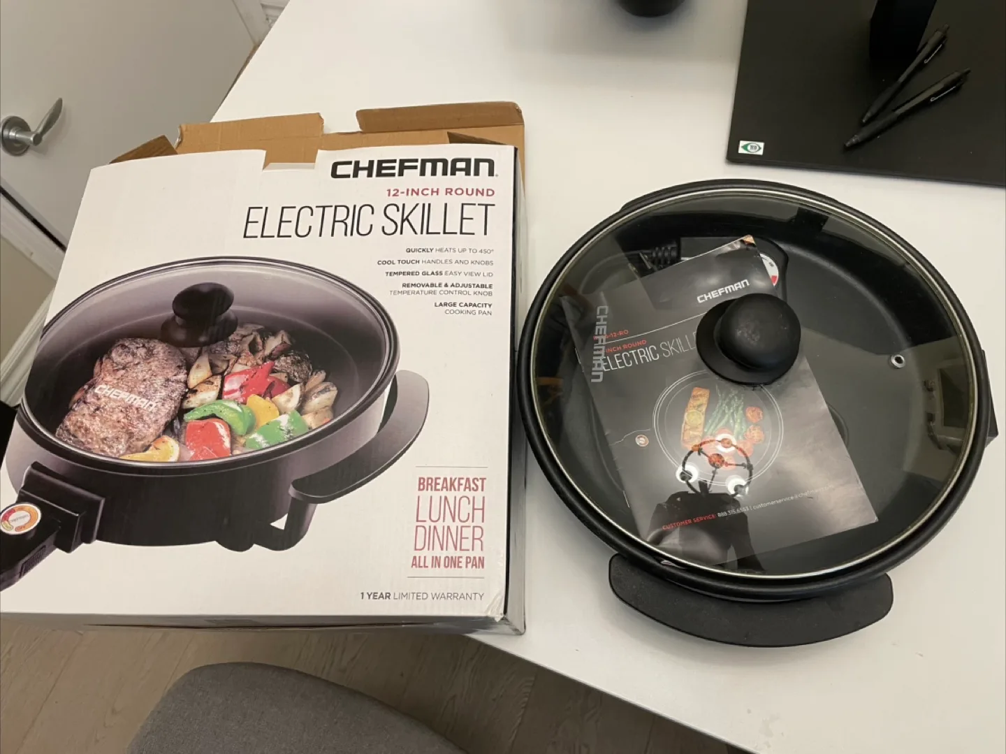 Chefman 12-inch Round Electric Skillet thumbnail