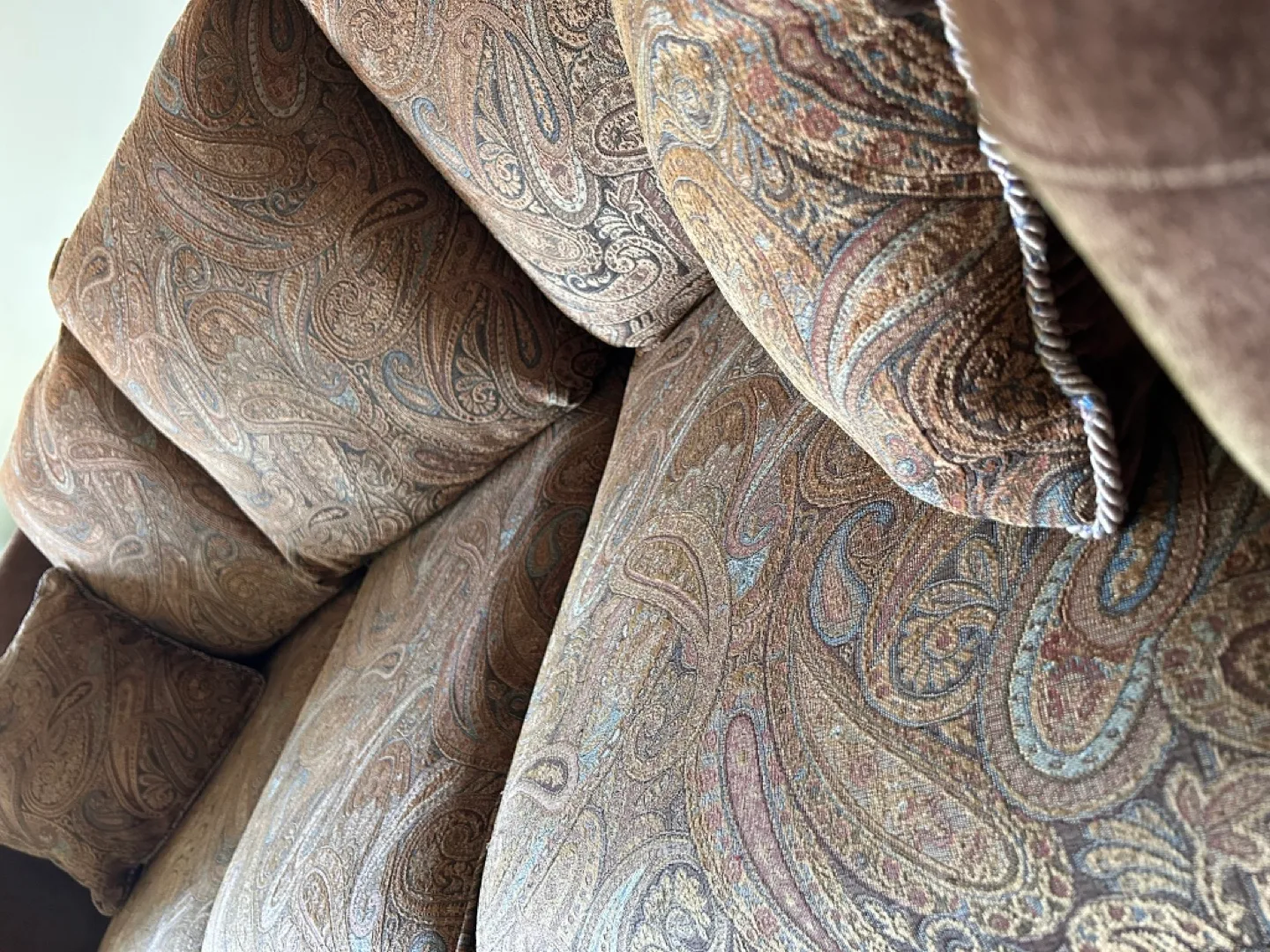 Brown Paisley Sofa Set - Chair, Loveseat, Sofa image indicator(3)