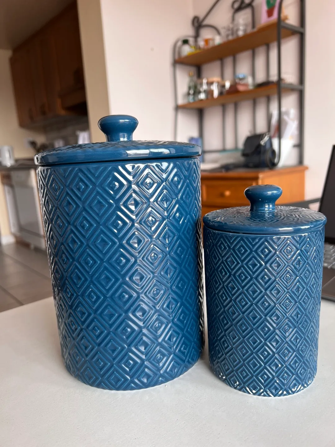 Blue Ceramic Canister Set image indicator(2)