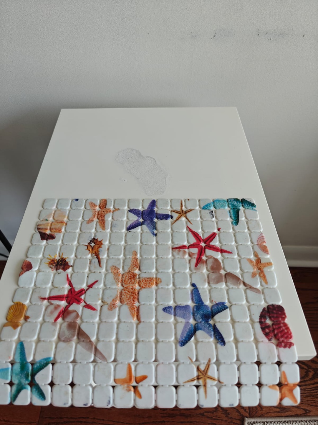 IKEA White Side Table with Drawer - photo 5